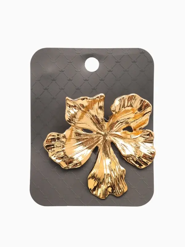 Брошь  Брошь "Цветок лилии", цвет золото