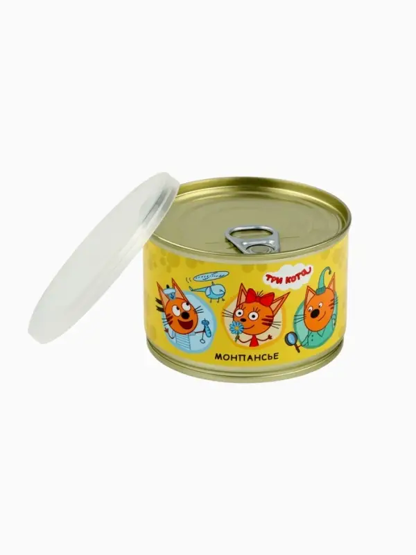 Леденцы монпансье в консервной банке &laquo;Три кота&raquo;, 100 г