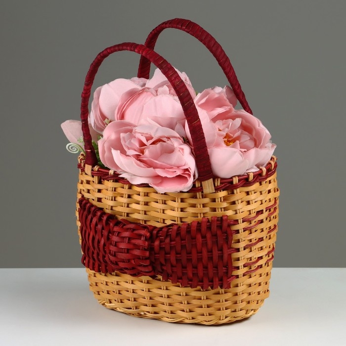 Корзина плетеная, 21 x 15 x 15/28 см, секвойя Корзина плетеная, 21 x 15 x 15/28 см, секвойя