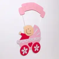 Украшение на гендер пати &laquo;Подвеска It's a Girl&raquo;, 32&times;32&times;43 см