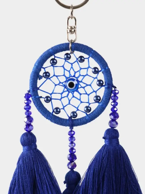 Брелок Брелок "Ловец снов" 17 см, цв. синий