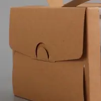 Коробка под бенто-торт с окном, КРАФТ 16 х 16 х 12,5 см