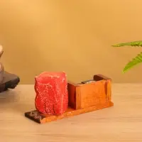 Вечный календарь настольный &laquo;Розовая сова&raquo;, 15&times;6&times;7 см, дерево