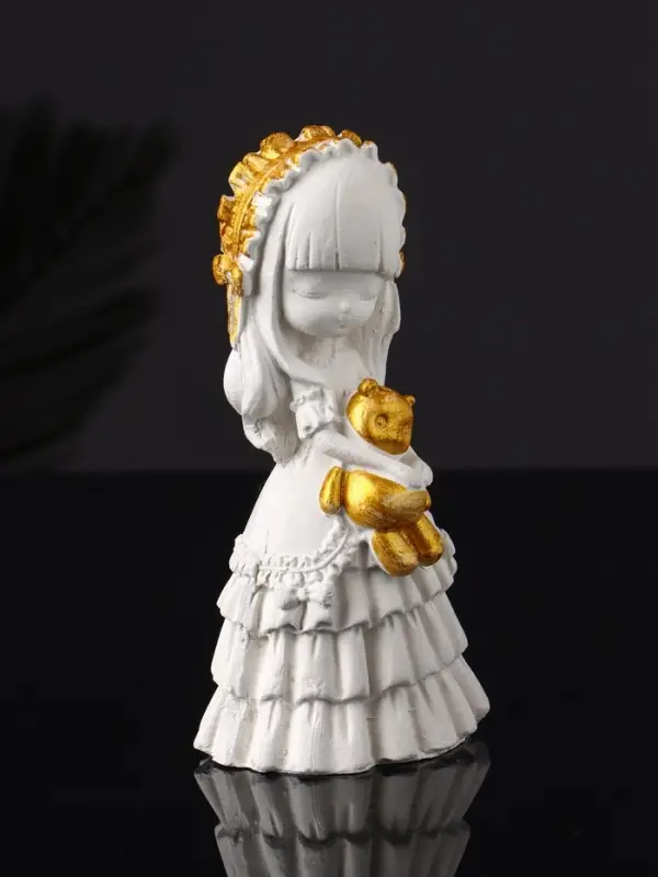 Набор шкатулка и фигура на подносе, 12х20х10 см Набор шкатулка и фигура на подносе, 12х20х10 см