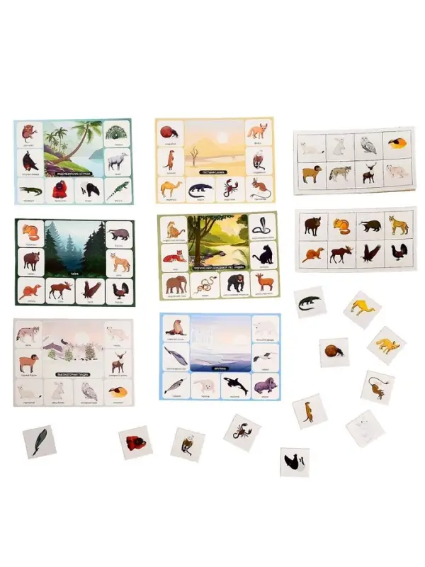 Лото детское Десятое Королевство &laquo;Кто где живёт?&raquo;, МИКС