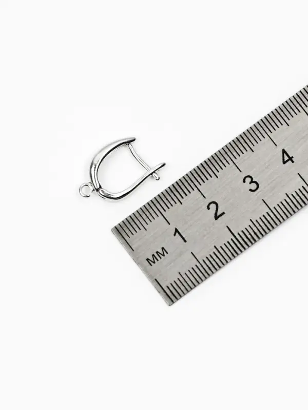 Набор 2 пары швензы с англиской застежкой для сережек, 20*13мм, серебро