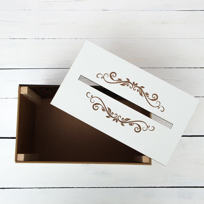 Семейный банк на свадьбу «Кольца», белый, 25 х 18 х 14 см. Семейный банк на свадьбу «Кольца», белый, 25 х 18 х 14 см.