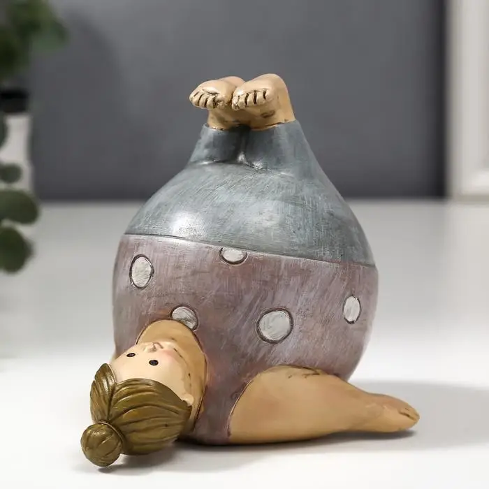 Фигурка полистоун «Пышечка: упражение берёзка», 10.5×11×11.5 см Фигурка полистоун «Пышечка: упражение берёзка», 10.5×11×11.5 см