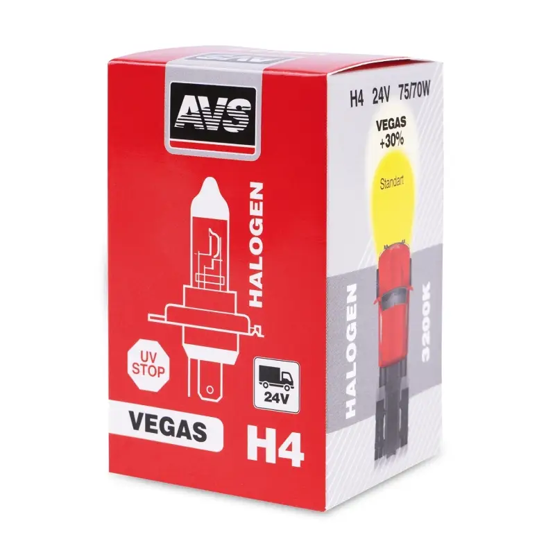 Галогенная лампа AVS Vegas H4.24V.75/70W.1шт.