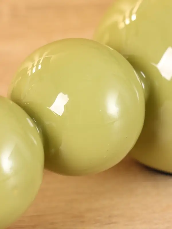 Подсвечник на 3 свечи «Бусы», с 7 сферами, 44×8×8 см, оливковый Подсвечник на 3 свечи «Бусы», с 7 сферами, 44×8×8 см, оливковый