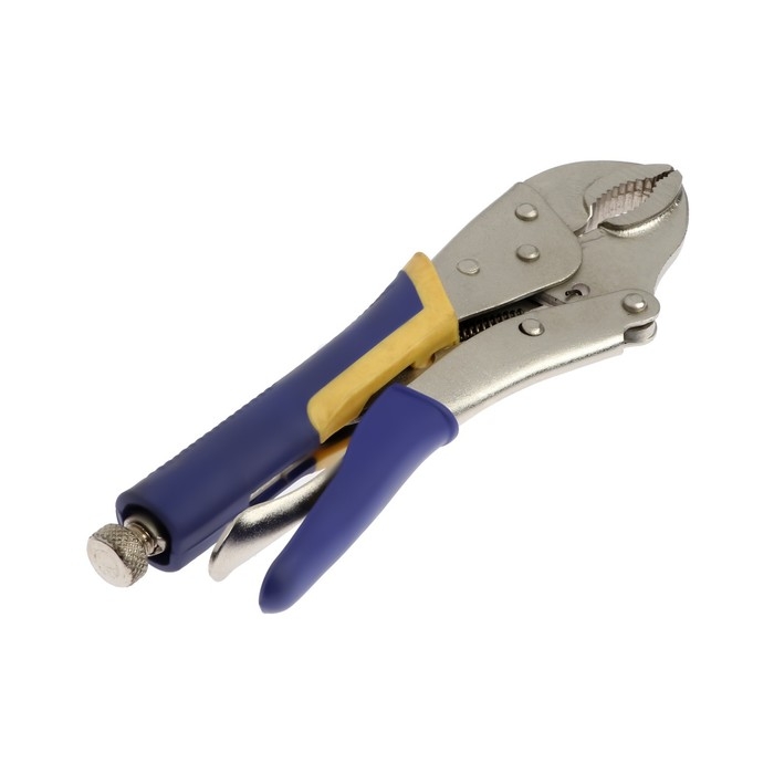 Зажим ручной ТУНДРА, усиленный полукруглый захват, с фиксатором, 2К рукоятки, 250 мм Зажим ручной ТУНДРА, усиленный полукруглый захват, с фиксатором, 2К рукоятки, 250 мм