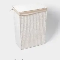 Корзина для белья LaDо́m &laquo;Классика&raquo;, прямоугольная, 45&times;27&times;64 см, белая