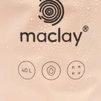Гермомешок туристический maclay, 20 л, 500D, с лямкой, бежевый