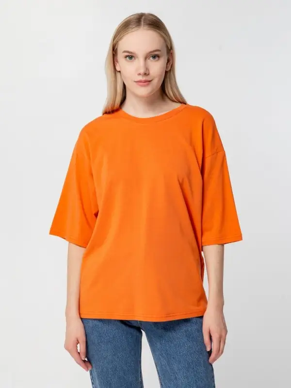 Футболка унисекс оверсайз Street Vibes, оранжевая, размер XS/S Футболка унисекс оверсайз Street Vibes, оранжевая, размер XS/S