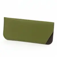 Футляр для очков, без застёжки, 17.5&times;0.3&times;7.5 см, зелёный