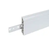 Плинтус напольный фигурный &laquo;Идеал. Дюра&raquo;, 2200&times;80 мм, цвет 001 белый