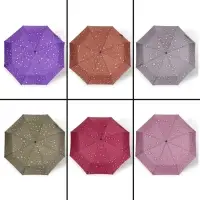 Зонт автоматический &laquo;Капли&raquo;, 3 сложения, 8 спиц, R=47/55 см, D=94 см, рисунок МИКС