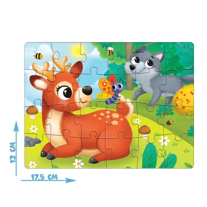 Пазл «Лесные жители», 24 элемента