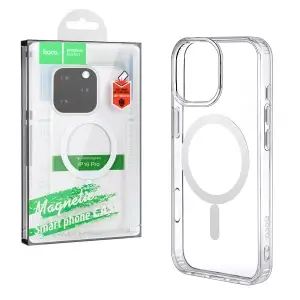 Чехол для iPhone 16 Pro Hoco TPU прозрачный MagSafe