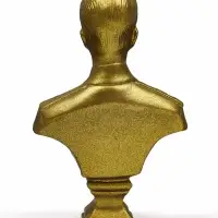 Бюст &laquo;Сталин И.В.&raquo;, фигурка гипс, состаренная латунь, 13&times;9&times;5 см