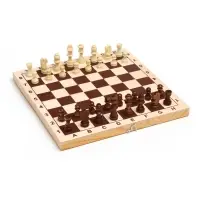 Шахматные фигуры, дерево, король h=5.5 см, пешка h=2.8 см