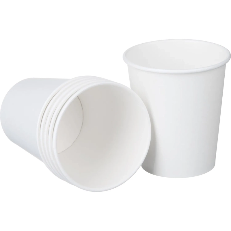 Стакан одноразовый бум 1-сл d-80мм 200мл белый, SP9S 1000шт/кор