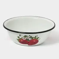 Миска эмалированная, 800 мл, белая