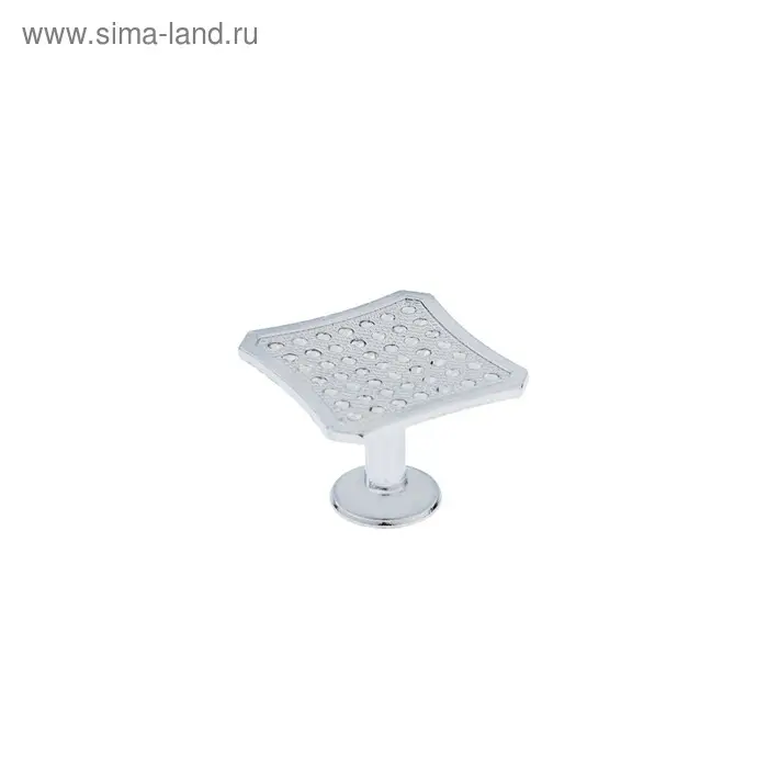 Ручка-кнопка ТУНДРА РК021CP, цвет хром