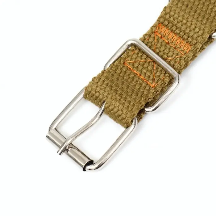 Брезентовый ошейник, 52&times;2 см, однослойный, цвет песочный