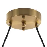 Светильник подвесной BayerLux &laquo;Сигма&raquo;, 5&times;G9, 40 Вт, золото, 100&times;12&times;100 см