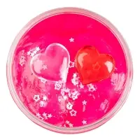 Слайм "Мялка-жмялка", розовый, с посыпкой и фигуркой, 180 г SLI64