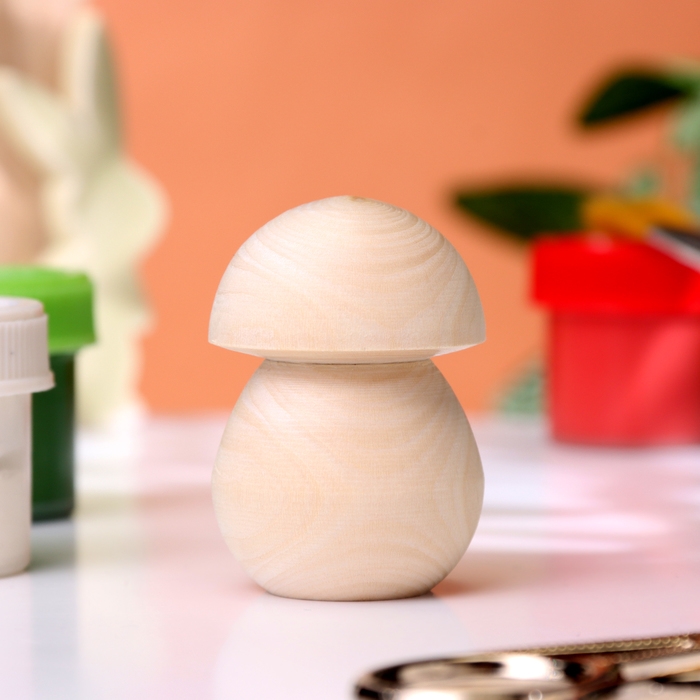 Заготовка для творчества Фигурка Гриб 5хd3,5 см Заготовка для творчества Фигурка Гриб 5хd3,5 см