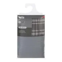 Шторка для ванной тм VETTA Летиция, жаккард 120гр., 180x180 см, 2 цвета - бежевый, серый