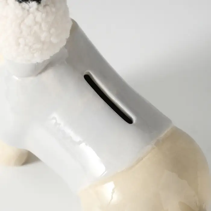 Копилка для денег &laquo;Собачка в тёплых наушниках&raquo;, керамика, 21.7&times;10&times;18.8 см