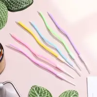 Свечи в торт коктейльные витые &laquo;С днем рождения&raquo;, 6 шт., 16.5 см, разноцветные