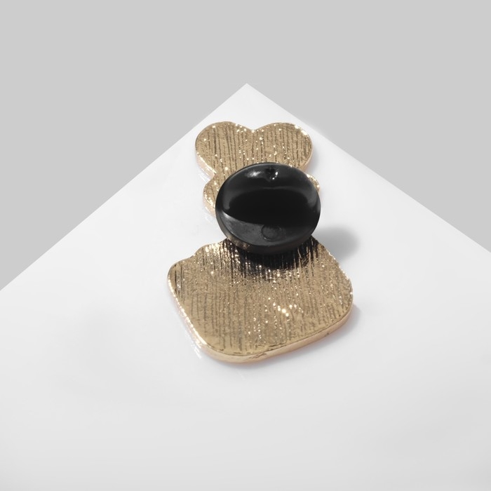 Значок «Сердце» жест любви, цвет бежево-сиреневый в золоте Значок «Сердце» жест любви, цвет бежево-сиреневый в золоте