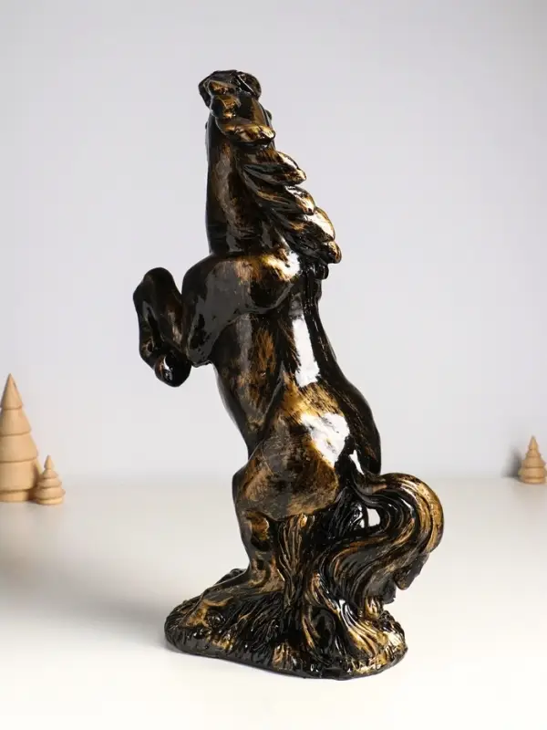 Копилка для денег &laquo;Скульптура коня&raquo;, гипс, 45 см, античный