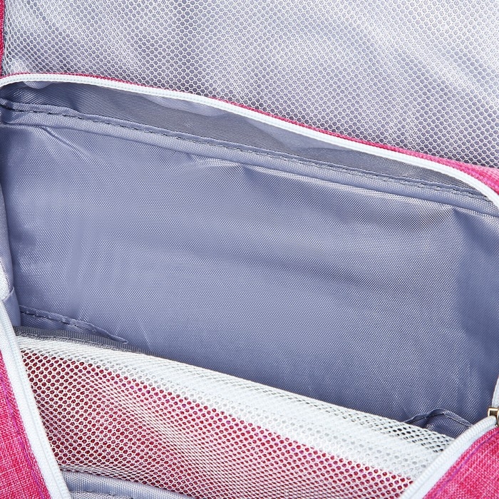 Косметичка-несессер на липучках, с крючком, цвет розовый Косметичка-несессер на липучках, с крючком, цвет розовый