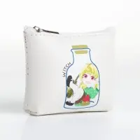 Кошелёк детский &laquo;Аниме girl&raquo;, монетница, на молнии, с рисунком, белый
