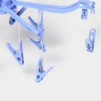 Сушилка для белья подвесная Доляна, 41&times;41 см, 16 прищепок, синяя