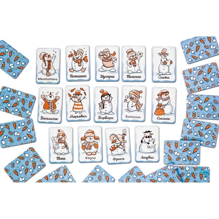 Настольная игра &laquo;Мемо. Снеговички&raquo;