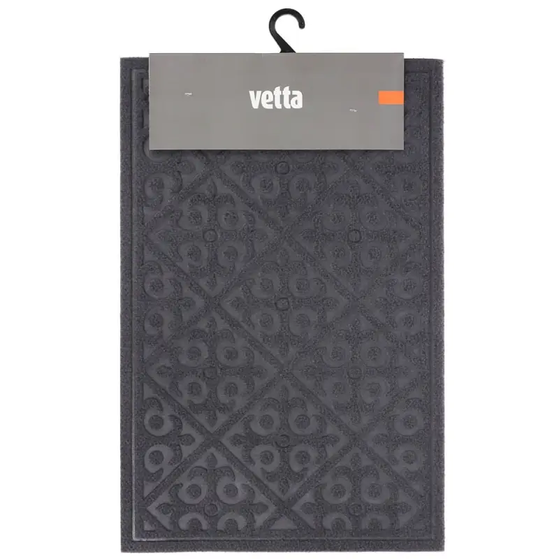 Коврик придверный тм VETTA, 39х59см, резиновый с ворсом, полиэстер