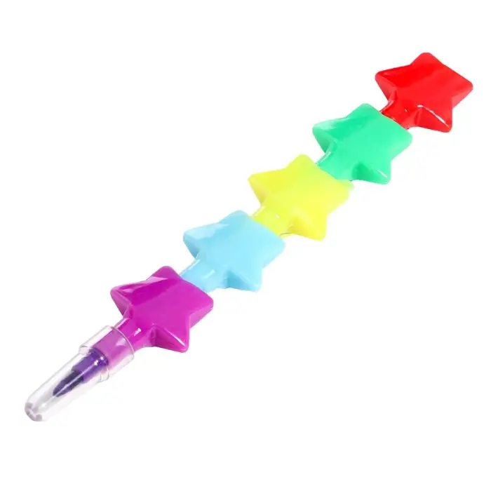 Карандаш восковой «Звёздочки» 5 цветов Карандаш восковой «Звёздочки» 5 цветов