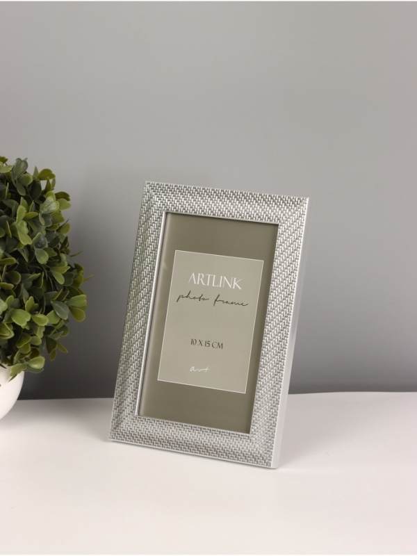 Фоторамка пластик "Lucy" 10х15 см, серебро
