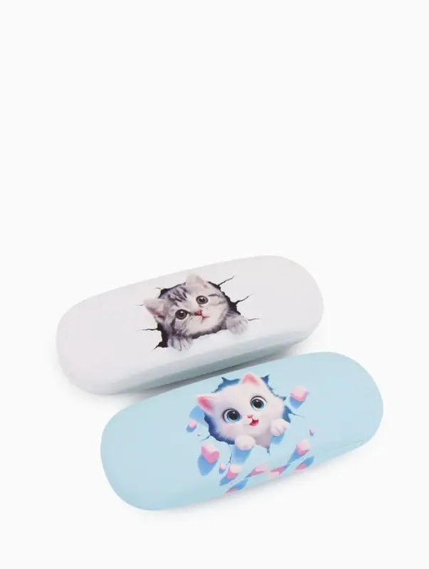 Футляр для очков Коты, 16*4*6 см, хлопушка, МИКС Футляр для очков Коты, 16*4*6 см, хлопушка, МИКС