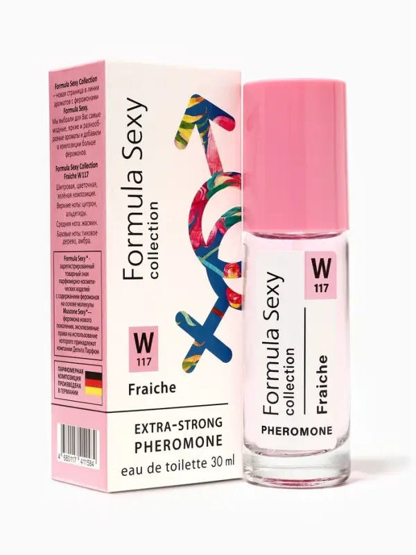 Туалетная вода женская с феромонами Formula Sexy collection Fraiche W117, 30 мл