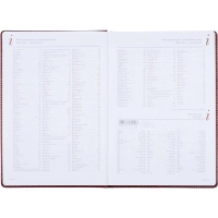 Ежедневник недатированный ,А4,,136л,Sidney Nebraskaбордо 3-539/01