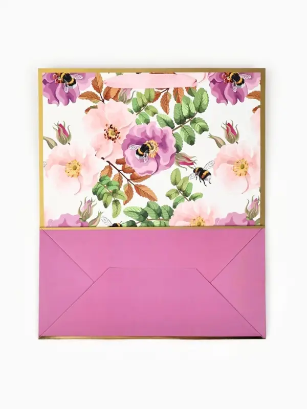 Пакет подарочный, упаковка, &laquo;Нежные цветы&raquo;, 30.5&times;25&times;12.5 см