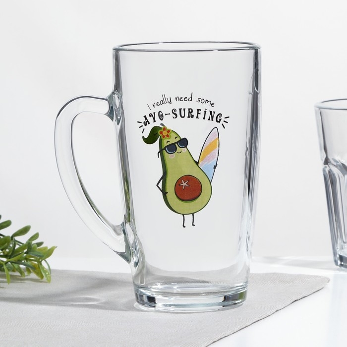 Кружка &laquo;Авокадо&raquo;, 400 мл, рисунок МИКС