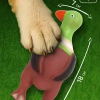 Игрушка пищащая &laquo;Скромная утка&raquo; для собак, 18&times;7&times;4 см, коричневая